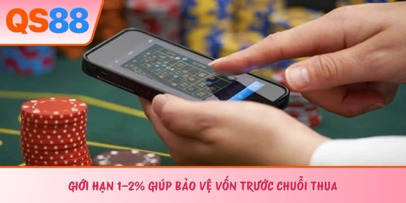 Giới hạn 1–2% giúp bảo vệ vốn trước chuỗi thua 