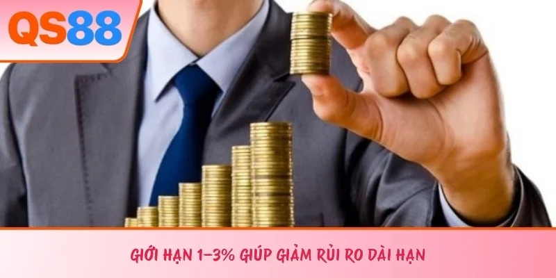 Giới hạn 1–3% giúp giảm rủi ro dài hạn 